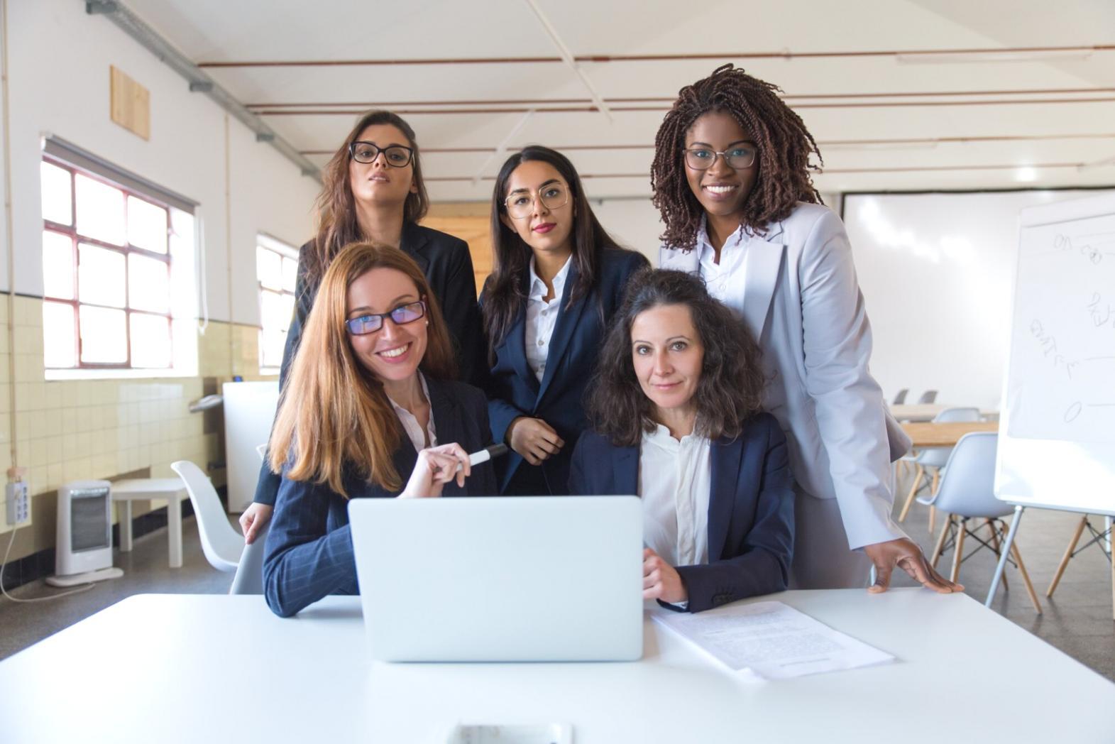 Business planning session with financial documents and strategic planning materials